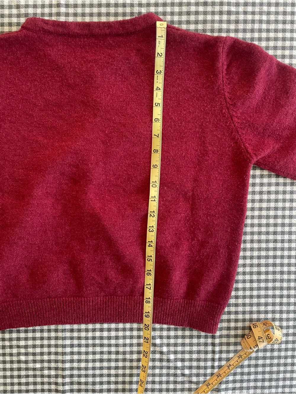 Boxy Raspberry Round-Neck Cardigan - Picture 7 of 10